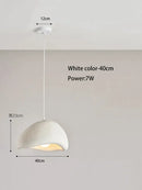 GobekUsa Cream Style Cloud Chandelier Cement LED Pendant Lamp - Modern Hanging Light