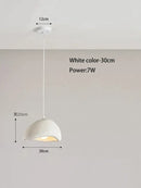 GobekUsa Cream Style Cloud Chandelier Cement LED Pendant Lamp - Modern Hanging Light