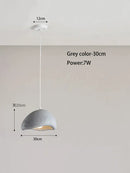 GobekUsa Cream Style Cloud Chandelier Cement LED Pendant Lamp - Modern Hanging Light