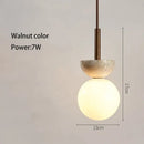 GobekUsa Cream Style Nordic LED Pendant Lamp for Bedroom, Small Chandelier, Room Lighting