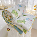 GobekUsa Double Layered Soya Fibre Filling Quilt: Soft, Breathable, Grade A Maternal and Child Comforter
