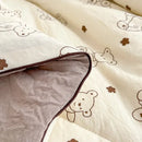GobekUsa Double Layered Soya Fibre Filling Quilt: Soft, Breathable, Grade A Maternal and Child Comforter