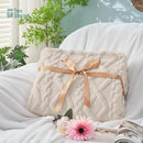 GobekUsa Cozy Knit Blanket for Home & Travel - Soft & Warm Throw Blanket