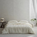 GobekUsa 100% Cotton Foam Yarn Bedding Set with Solid Color Jacquard Design
