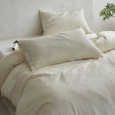 GobekUsa 100% Cotton Foam Yarn Bedding Set with Solid Color Jacquard Design