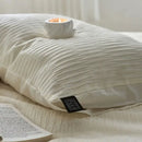 GobekUsa 100% Cotton Foam Yarn Bedding Set with Solid Color Jacquard Design