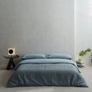 GobekUsa 100% Cotton Foam Yarn Bedding Set with Solid Color Jacquard Design