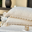 GobekUsa Cotton Quilted Bedspread Set with Bed Skirt & Pillowcases
