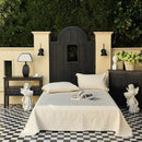 GobekUsa Cotton Quilted Bedspread Set with Bed Skirt & Pillowcases