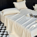 GobekUsa Cotton Quilted Bedspread Set with Bed Skirt & Pillowcases