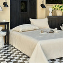 GobekUsa Cotton Quilted Bedspread Set with Bed Skirt & Pillowcases