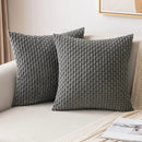 Cream textured knit decorative pillow cover living room throw pillow by Decorbites