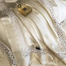 GobekUsa Eucalyptus Fiber Hollow Wide Edge Bedding Set - Soft, Silky, & Breathable