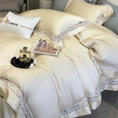 GobekUsa Eucalyptus Fiber Hollow Wide Edge Bedding Set - Soft, Silky, & Breathable