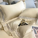 GobekUsa Eucalyptus Fiber Hollow Wide Edge Bedding Set - Soft, Silky, & Breathable