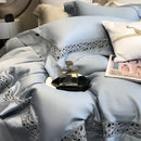 GobekUsa Eucalyptus Fiber Hollow Wide Edge Bedding Set - Soft, Silky, & Breathable