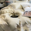 GobekUsa Eucalyptus Fiber Hollow Wide Edge Bedding Set - Soft, Silky, & Breathable