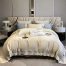 GobekUsa Eucalyptus Fiber Hollow Wide Edge Bedding Set - Soft, Silky, & Breathable
