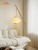 GobekUsa Cream Wind Acrylic Designer LED Floor Lamp for Living Room and Bedroom