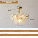 GobekUsa Cream Wind Crystal Chandelier - Elegant French Design for Luxury Living Spaces