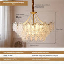 GobekUsa Cream Wind Crystal Chandelier - Elegant French Design for Luxury Living Spaces