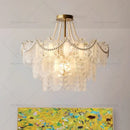 GobekUsa Cream Wind Crystal Chandelier - Elegant French Design for Luxury Living Spaces
