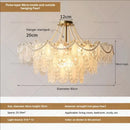 GobekUsa Cream Wind Crystal Chandelier - Elegant French Design for Luxury Living Spaces