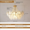 GobekUsa Cream Wind Crystal Chandelier - Elegant French Design for Luxury Living Spaces