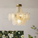GobekUsa Cream Wind Crystal Chandelier - Elegant French Design for Luxury Living Spaces