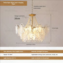 GobekUsa Cream Wind Crystal Chandelier - Elegant French Design for Luxury Living Spaces