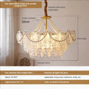 GobekUsa Cream Wind Crystal Chandelier - Elegant French Design for Luxury Living Spaces