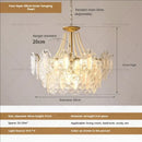 GobekUsa Cream Wind Crystal Chandelier - Elegant French Design for Luxury Living Spaces