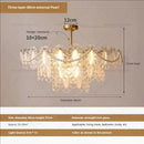 GobekUsa Cream Wind Crystal Chandelier - Elegant French Design for Luxury Living Spaces