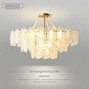 GobekUsa Cream Wind Crystal Chandelier - Elegant French Design for Luxury Living Spaces