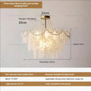 GobekUsa Cream Wind Crystal Chandelier - Elegant French Design for Luxury Living Spaces