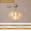 GobekUsa Cream Wind Crystal Chandelier - Elegant French Design for Luxury Living Spaces
