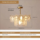 GobekUsa Cream Wind Crystal Chandelier - Elegant French Design for Luxury Living Spaces