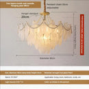GobekUsa Cream Wind Feather Pearl Crystal Chandelier for Luxury Living Room and Bedroom