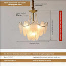 GobekUsa Cream Wind Feather Pearl Crystal Chandelier for Luxury Living Room and Bedroom