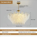 GobekUsa Cream Wind Feather Pearl Crystal Chandelier for Luxury Living Room and Bedroom