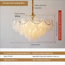 GobekUsa Cream Wind Feather Pearl Crystal Chandelier for Luxury Living Room and Bedroom