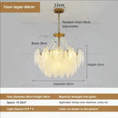 GobekUsa Cream Wind Feather Pearl Crystal Chandelier for Luxury Living Room and Bedroom