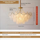 GobekUsa Cream Wind Feather Pearl Crystal Chandelier for Luxury Living Room and Bedroom