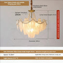 GobekUsa Cream Wind Feather Pearl Crystal Chandelier for Luxury Living Room and Bedroom