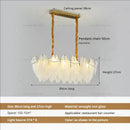 GobekUsa Cream Wind Feather Pearl Crystal Chandelier for Luxury Living Room and Bedroom
