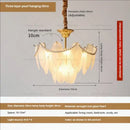 GobekUsa Cream Wind Feather Pearl Crystal Chandelier for Luxury Living Room and Bedroom
