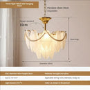 GobekUsa Cream Wind Feather Pearl Crystal Chandelier for Luxury Living Room and Bedroom