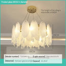 GobekUsa Cream Wind LED Chandelier for Master Bedroom, Living Room & Children's Room