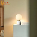 GobekUsa Cream Wind Marble Table Lamp LED G9 Simple Designer Desk Light