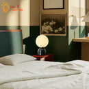 GobekUsa Cream Wind Marble Table Lamp LED G9 Simple Designer Desk Light
